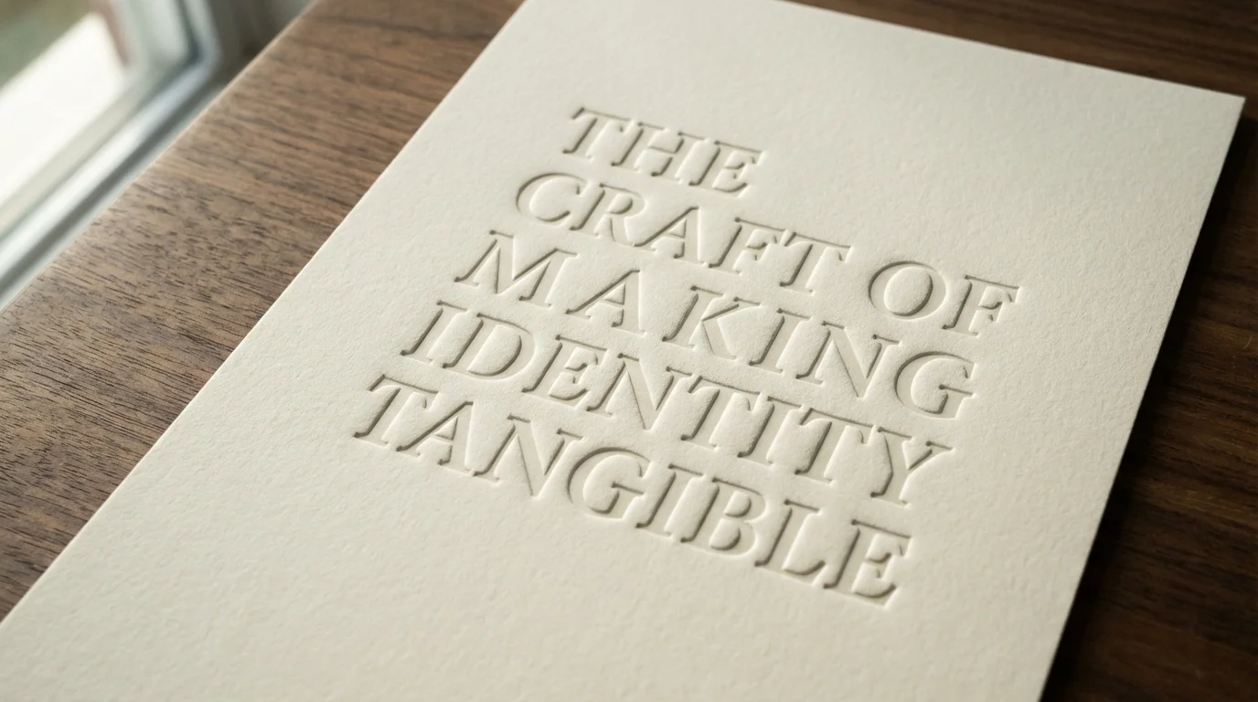 Letterpress print: The craft of making identity tangible